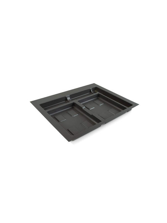 Emuca Recycling Plastic Cupboard Bin 18lt Ανθρακί -8197823