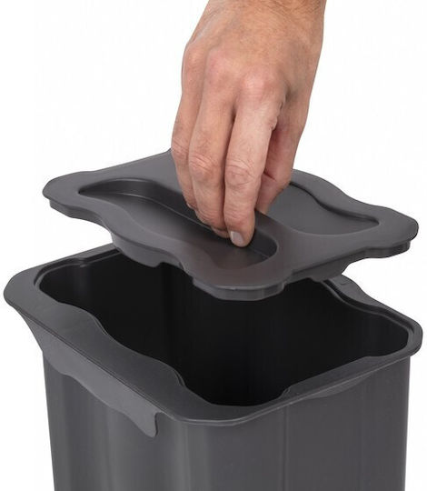 Emuca Κάδος Ανακύκλωσης Πλαστικός Γκρι 5lt