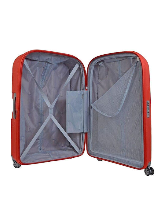 Delsey Clavel Valiză Mare De Călătorie Dură Tangerine Portocalie Cu 4 Roți Înălțime 70.5cm