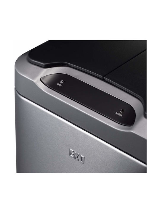 Eko Phantom Coș de Gunoi din Oțel Inoxidabil cu Senzor Gri 40lt 1buc