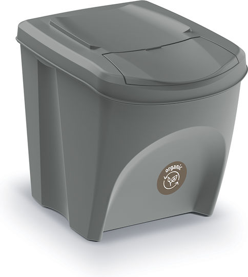 Prosperplast Sortibox Coș de Gunoi Plastic Gri 25cm 1buc