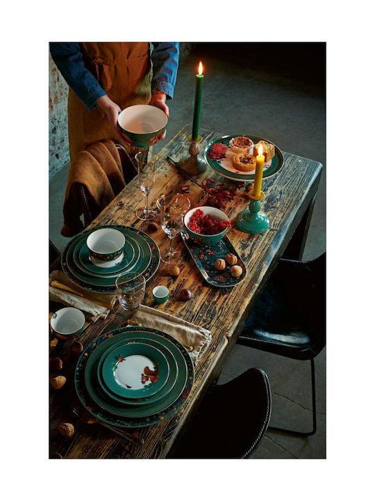 PiP Studio Winter Wonderland Μπωλ Σερβιρίσματος για Ντιπ Στρογγυλό Green με Διάμετρο 9.5εκ.