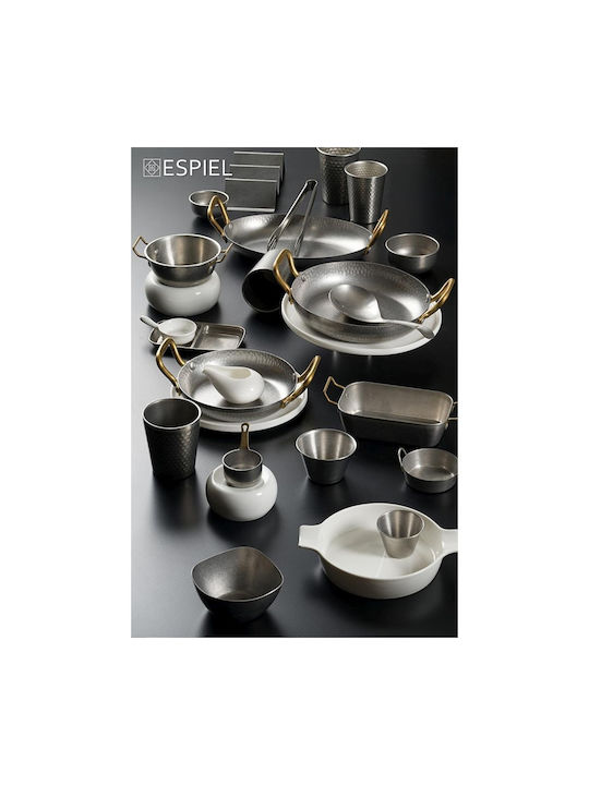 Espiel Snow Dip Serving Bowl Round Inox Silver with Diameter 8.2cm