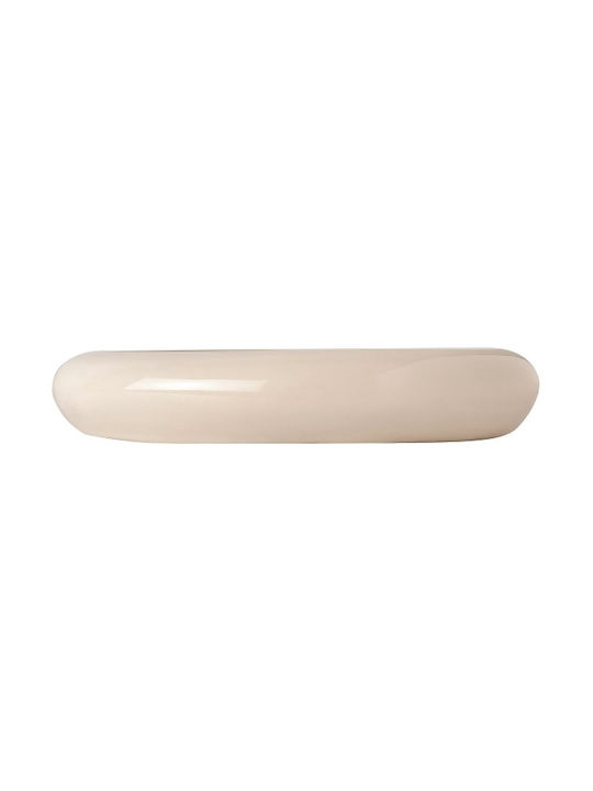 GTSA Dip-Schüssel Rund aus Porzellan Beige mit Durchmesser 14cm