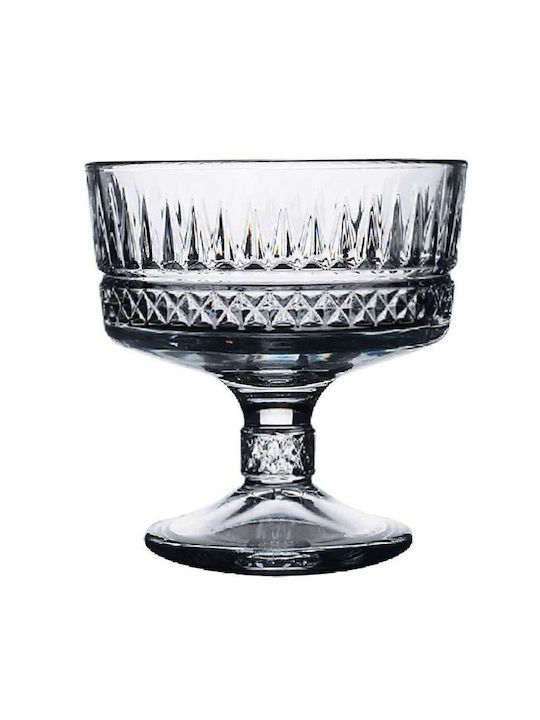 Espiel Elysia Ice Cream Serving Bowl Round Glass Transparent with Diameter 10cm