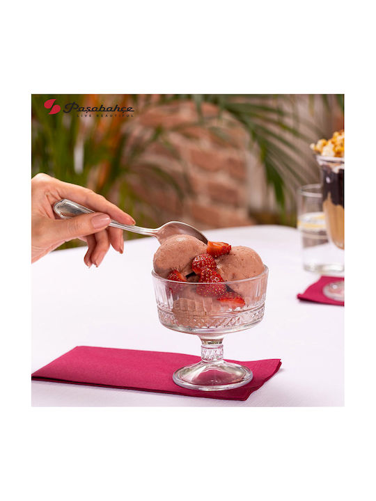 Espiel Elysia Ice Cream Serving Bowl Round Glass Transparent with Diameter 10cm