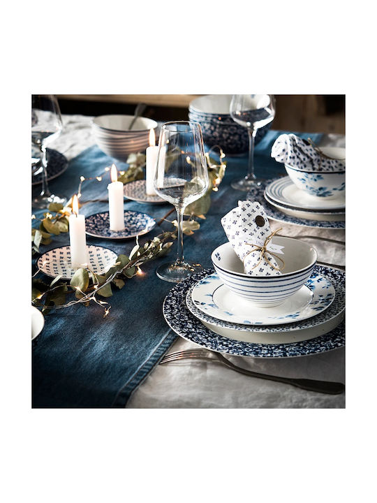 Laura Ashley Candy Μπωλ Σερβιρίσματος Δημητριακών Στρογγυλό από Πορσελάνη Μπλε με Διάμετρο 16εκ.