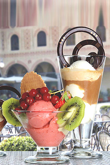 Borgonovo Eisschüssel Rund Glas Transparent mit Durchmesser 8.5cm