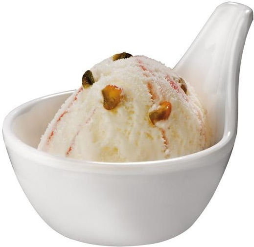 APS Gourmet Dip Serving Bowl Round made of Melamine White with Diameter 7cm