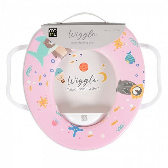 Moni Kleinkind Toiletten-Sitz Wiggle mit Harter Oberfläche Rosa 112116