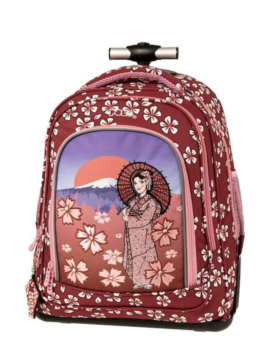 Polo Trolley Mover School Bag Trolley Elementary, Elementary Geisha with Water Bottle Holder 30Liters 2025