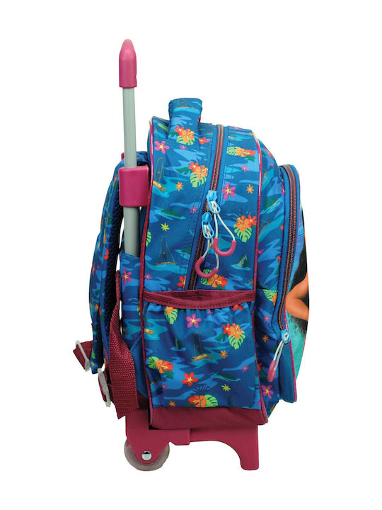 Gim Backpack School Bag Trolley Kindergarten Vaiana Wave 12Liters