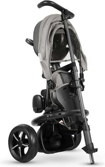 Q Play Rito Eva Star S380-11 Kids Tricycles with Parental Handle for 3+ Years Black