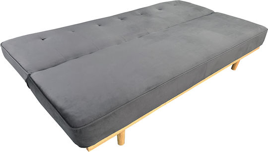 Celeste Three-Seater Couch Bed Grey 193x85x88 cm