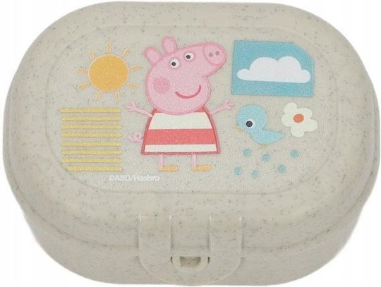 Koziol Πλαστικό Παιδικό Δοχείο Φαγητού Peppa Pig Μπεζ