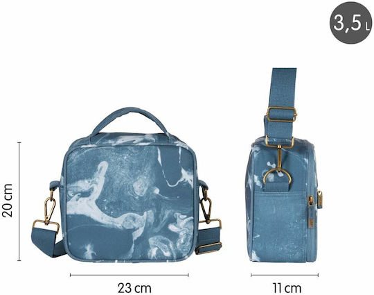 Milan School Insulated Snack Bag 3.5 Litres Blue