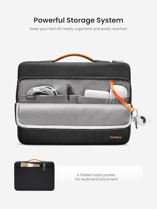 tomtoc Defender A14 Θήκη για Laptop 14" σε Μαύρο χρώμα