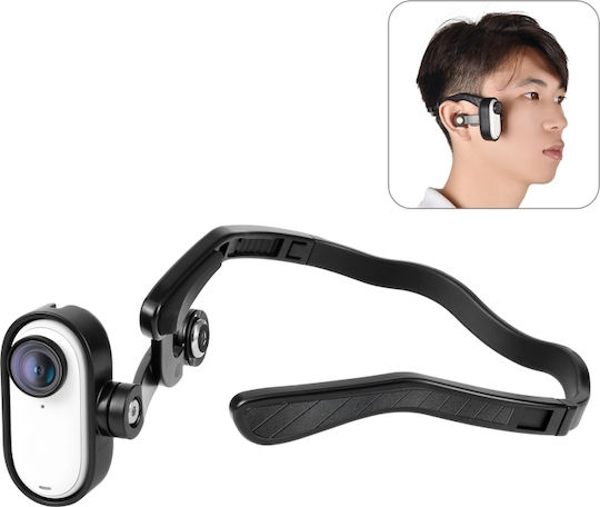 Insta360 Go 3 Go 3s Puluz Magnetic Support Base Pov Head Black