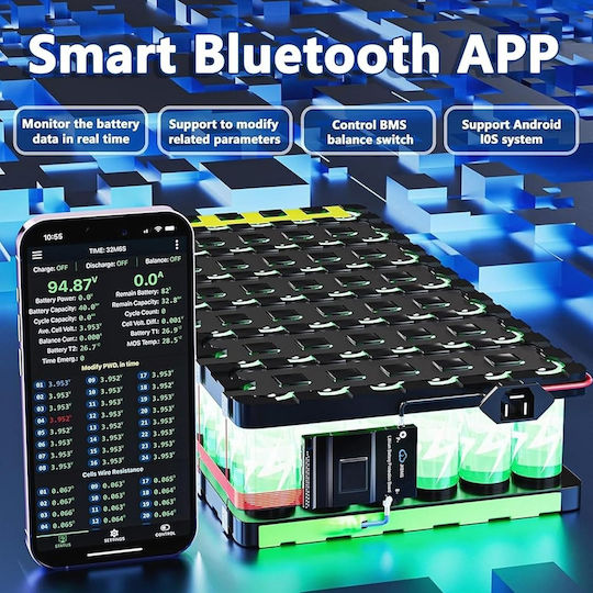 Jk Smart Active Balance Bms B2a20s20p-hc 8s 20s 200a Lifepo4 Li-ion