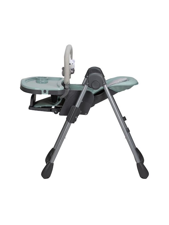 FreeOn Lan Foldable Baby Highchair 2 in 1 with Adjustable Height Mint
