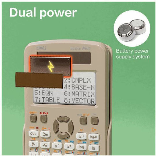 Deli Calculator Scientific in Pink Color 1pcs