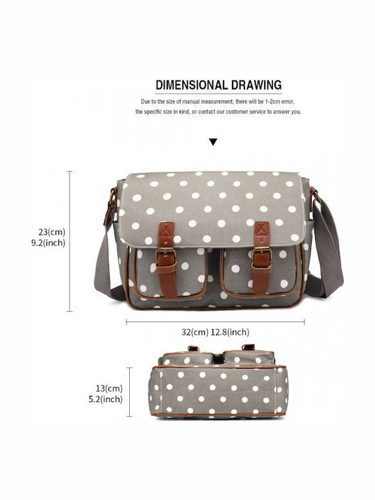 Damentasche Messenger Grau