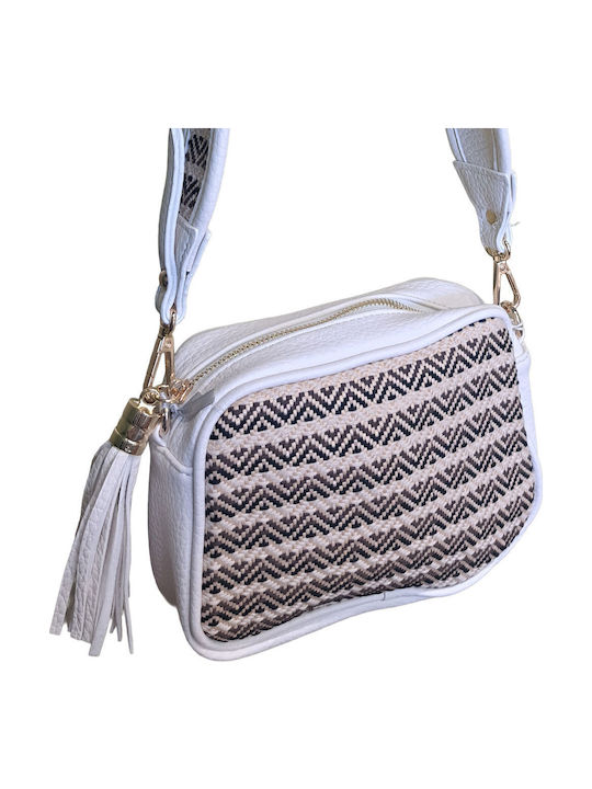 Straw Women's Bag Shoulder White