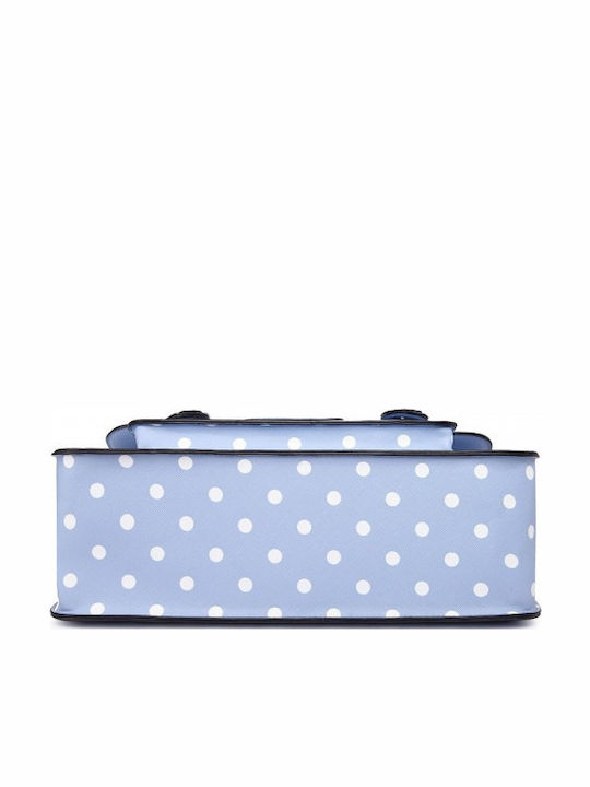 Leather Women's Bag Crossbody Light Blue