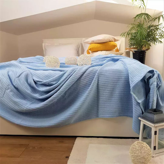 Kotonia Home Κουβερλί Υπέρδιπλο Blue 220x240cm