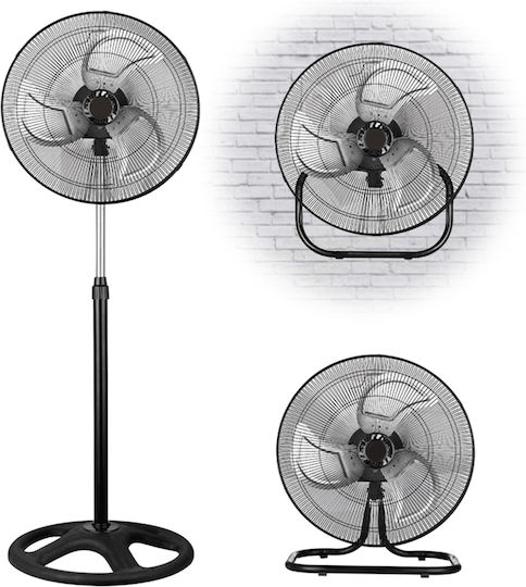 Silifo Pedestal Fan 90W Fan Diameter 45cm Black