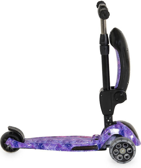 Byox Kids Scooter Foldable 3-Wheel with Seat Purple