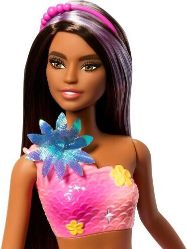 Barbie Mermaid Doll Magical Blooming Brunette Mermaid for 3+ years+ Years
