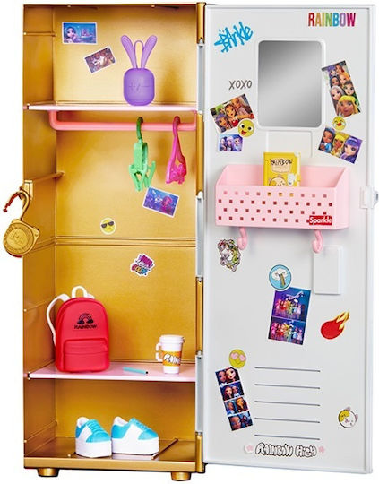 MGA Entertainment Locker Set Păpuși Rainbow High Dulap Pentru 4+ Ani