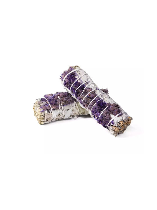 White Sage Smudge Lavender Sticks 3 Ραβδιά Θυμιάματος Λευκό Φασκόμηλο Λεβάντα