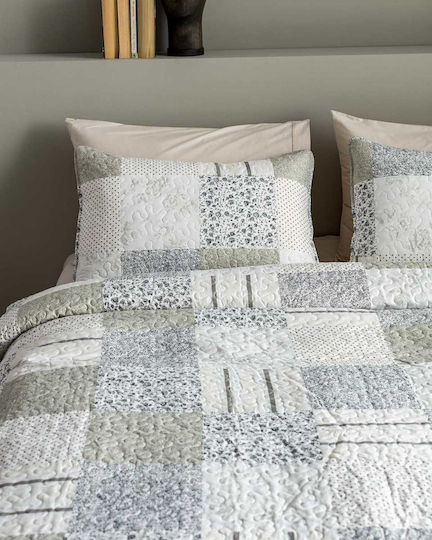 Vesta Home Double Coverlet Microfiber Gray 220x230cm