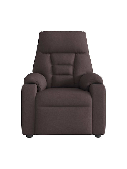 Liegesessel Dunkelbrauner Stoff 4015547