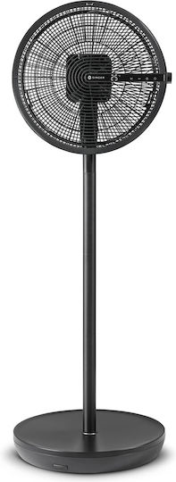 Singer Ανεμιστήρας Ορθοστάτης 34W Διαμέτρου 40cm με Τηλεχειριστήριο Μαύρος