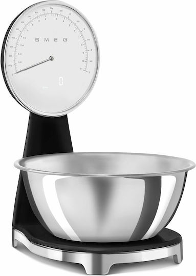 Smeg Cantare De Bucatarie Digital Cu Bol Până La 5kg Neagră
