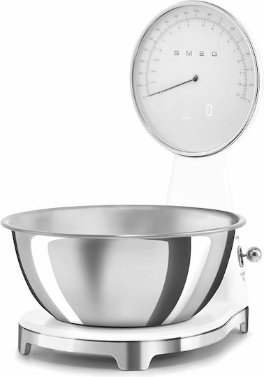 Smeg Analogic Cântar de Bucătărie 1gr/5kg Albă