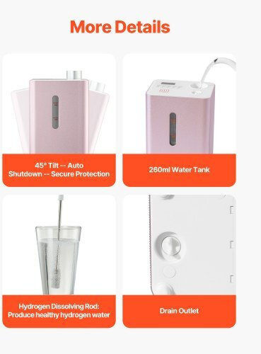 Vevor Hydrogen Inhalation Machine 99.99% High Purity 180ml/min Portable Hydro