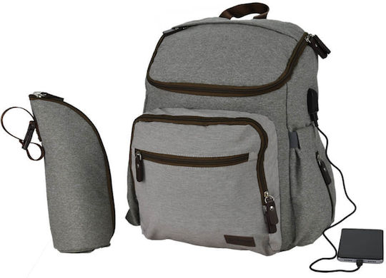 Bebe Stars Diaper Bag Grey
