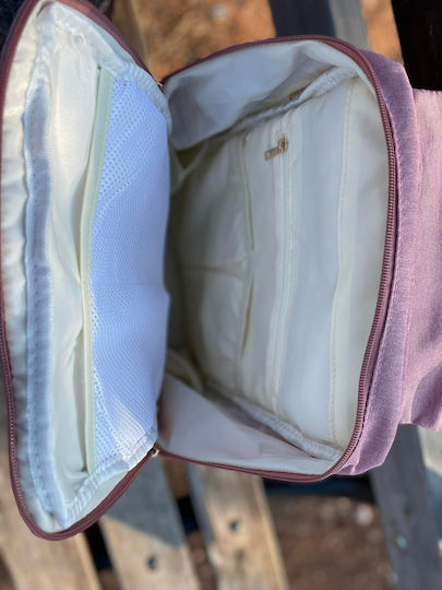 Diaper Bag Grey/Pink 26x22cm.