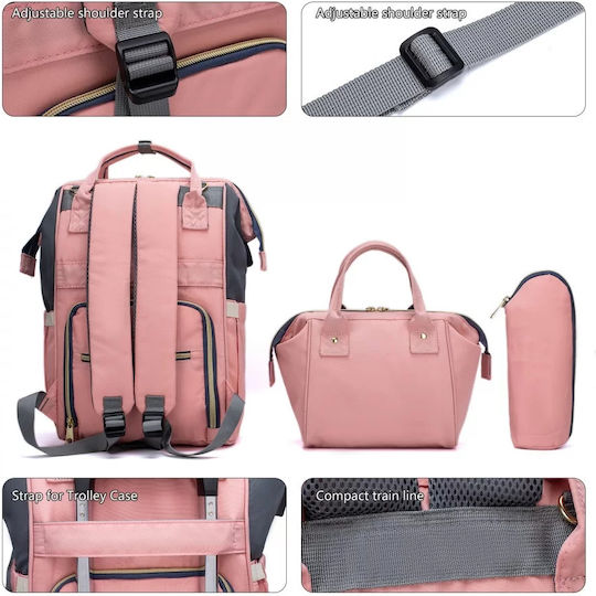 Lequeen Diaper Bag Blue - Pink