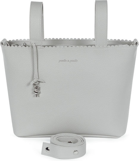 Pasito a Pasito Shoulder/Hand Diaper Bag Gray