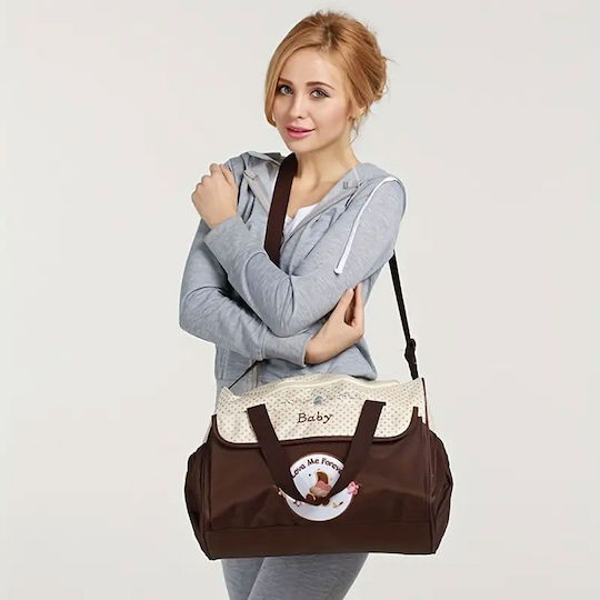 Diaper Bag B-52 Brown - Beige 42x17x40cm.