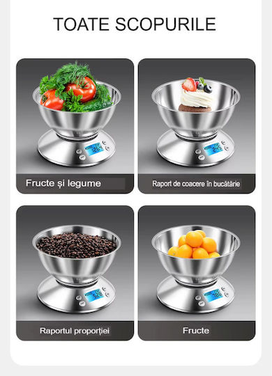 Scale Digital Kitchen Scale 0.1gr/3kg Gray
