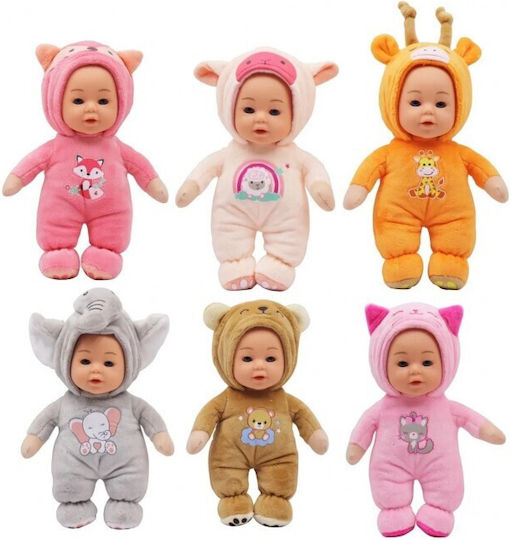 Luna Baby Doll With Pajamas Animal 18 cm Various Designs 1pc