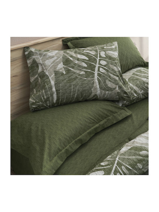 Charalambidis Textiles Salonica Σετ Σεντόνια Υπέρδιπλα 240x260εκ. Πράσινο (4τμχ)