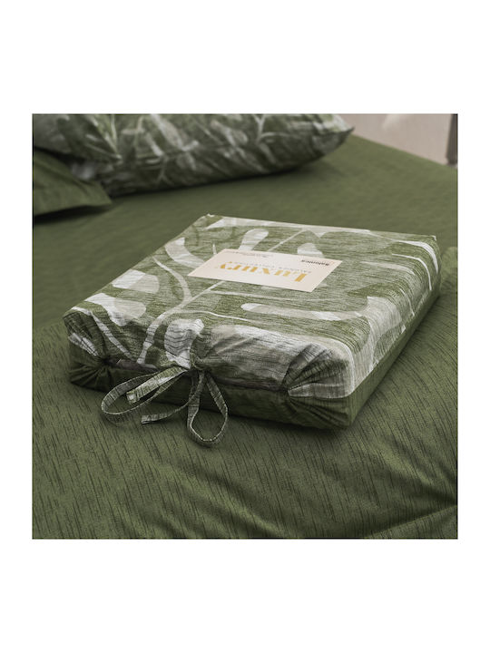 Charalambidis Textiles Salonica Σετ Σεντόνια Υπέρδιπλα 240x260εκ. Πράσινο (4τμχ)