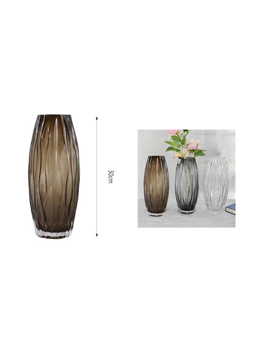 Cosmofan Διακοσμητικο Βαζο Γυαλινο 30cm